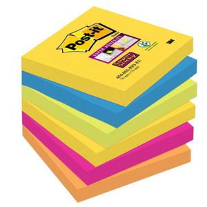 Notes samoprzylepny 76x76 mm 6x90 kartek 654-6ss-rio paleta RIO DE JANERIO 3M POST-IT Super Sticky /3M-70005250264/ - 2873262324