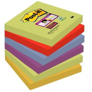 Notes samoprzylepny 76x76 mm 6x90 kartek 654-6ss-mar paleta MARRAKESZ 3M POST-IT Super Sticky /3M-70005251270/ - 2873262326