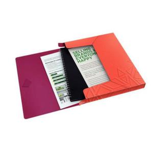 TECZKA Z GUMK LEITZ URBAN CHIC A4 PP 30MM DO 250 KARTEK CZERWONA /39990024/ - 2873262818