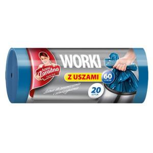 Worki na mieci SWEET HOME z uszami 60l czarne 20 sztuk - 2873263546