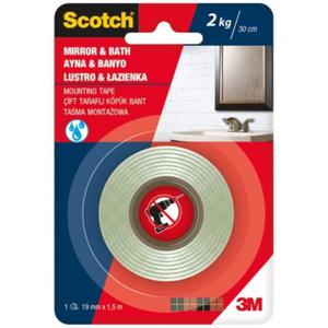 Tama montaowa Scotch wodoodporna do azienki 19mm x 1,5 m -3m /3M-UU004874069/ - 2873264172