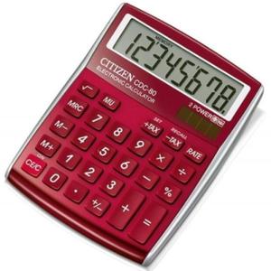 Kalkulator 8 pozycyjny Citizen cdc-80 bordowy /CDC80RDWB/ - 2873264307