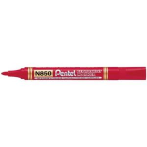 Marker permanentny okrgy 1,5 mm PENTEL N-850 czerwony /N850-B/ - 2873264605