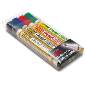 Marker suchocieralny i do flipchartu 1,9mm PENTEL MW85 komplet 4-kolory /MW85/ - 2873264892