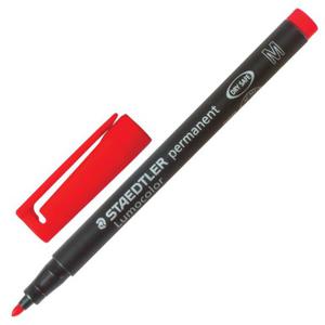 Marker foliopis/do CD 1,0mm M okrgy STAEDTLER LUMOCOLOR czerwony 1szt. /S 317-2//DO WYCZERPANIA ZAPASW/ - 2873265762