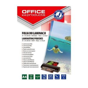 Folia do laminowania A4 216x303mm 125mic OFFICE PRODUCTS 100szt /20325435-90/ - 2874048261