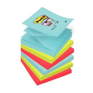 Notes samoprzylepny z-notes/harmonijkowy/ZZ/ZIG-ZAG 76x76mm 6X90 kartek R330-6SS-MIA PALETA MIAMI 3M POST-IT SUPER STICKY /3M-70007011821/ - 2874048344