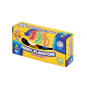 Farby plakatowe 8 kolorw 20ml ASTRA STANDARD BOX /301123041/ - 2874877086