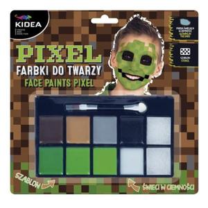 Makija/farby do malowania twarzy KIDEA 10 kolorw PIXEL /FDTZPKA/ - 2874877232