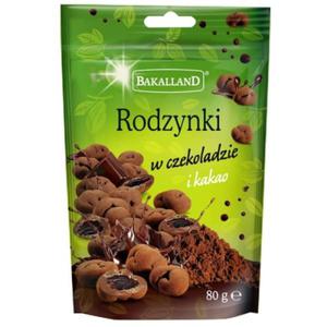 Bakalie rodzynki w czekoladzie i kakao BAKALLAND 80G /SP-000413/ - 2874877599