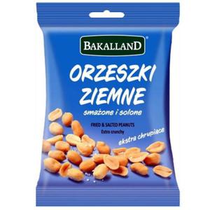 Bakalie orzeszki ziemne solone 125g BAKALLAND /SP-100304/ - 2874877608