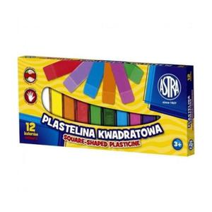 Plastelina 12 kolorw kwadratowa ASTRA /83813908/ - 2875611973