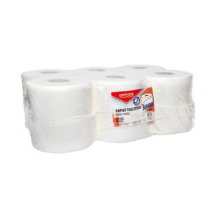 Papier toaletowy jumbo celuloza biay 2-warstwowy 120m OFFICE PRODUCTS 12szt. /22046149-14/ - 2877432649