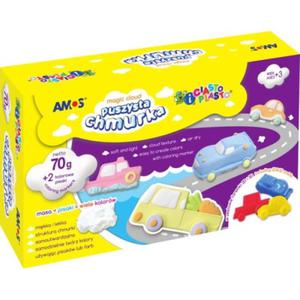 Ciastolina dla dzieci magiczny nieg AMOS + dwa pisaki SM70P-C - 2861789521