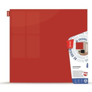 Tablica szklana magnetyczna 100X150 cm MEMOBE czerwona /MSZ150100-30/ - 2861790957
