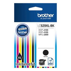 Tusz BROTHER LC-529XLBK BLACK 2400S DCP J100, DCP J105, MFCJ200 OEM - 2861791110