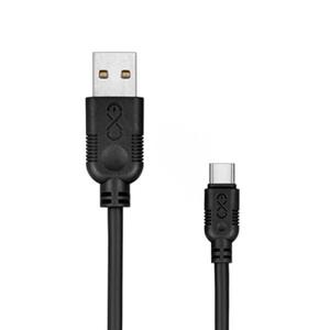 Kabel USB 2.0 ze zczem USB-C EXC WHIPPY 0,9m czarny 1szt. /XM-938462/ - 2861791449