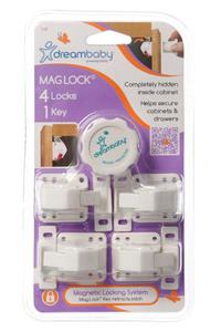 Magnetyczne zamknicie szafek 4szt+klucz Dreambaby - 2849794916