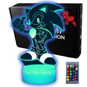 Lampka 3D nocna led usb May Sonic z bajki - 2872108610