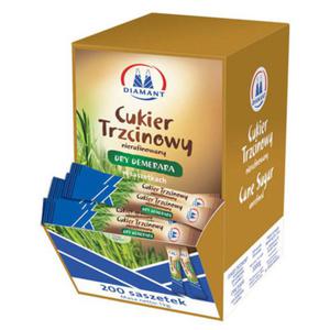 Cukier trzcinowy nierafinowany Dry Demerara w saszetkach (paluszkach) - 200 szt po 5g = 1kg