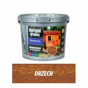 Impregnat ogrodowy 5l - orzech - Primacol jednowarstwowy, DO DREWNA, OCHRONNY, DEKORACYJNY - 2860913267