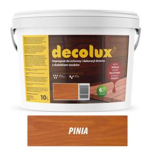 DECOLUX - PINIA 10l - impregnat do ochrony i dekoracji drewna z dodatkiem woskw - 2827421901