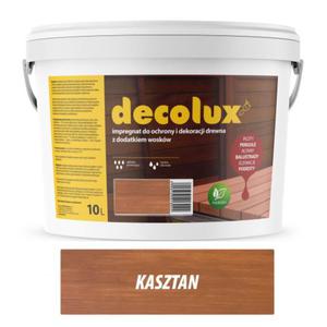 DECOLUX - KASZTAN 10l - impregnat do ochrony i dekoracji drewna z dodatkiem woskw - 2827421902