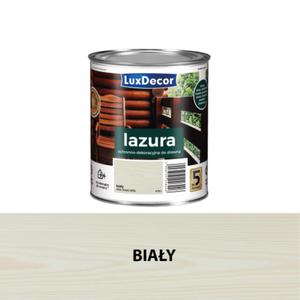 Lazura Luxdecor 5 lat ochrony, biaa 0,75 l - 2827421984