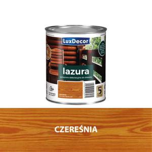 Lazura Luxdecor 5 lat ochrony, czerenia 0,75 l - 2827422008