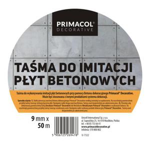 Tama do imitacji pyt betonowych / do efektw dekoracyjnych 9mm x 50mb - 2870794023