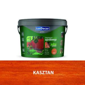 Impregnat do drewna ogrodowego 4,5l - Luxdecor garden kolor: kasztan - 2873370421