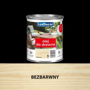 Olej wodny do drewna Luxdecor Bezbarwny (5) 0,7 l - 2874203540