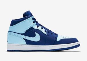 Buty Air Jordan 1 Mid Ice Blue - 554724-400 - 2849425778