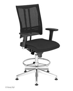 Krzesło pracownicze @-Motion R18K steel33 chrome Ring Base Nowy Styl - 2845113711