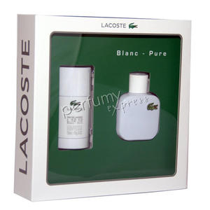 Lacoste L.12.12 Blanc/White komplet ( 50 ml EDT & 75 ml DEO Stick) - 2858331572