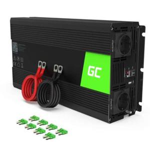 Green Cell Przetwornica 12V/230V 1500W/3000W Mod sinus - 2877797622