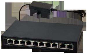 SWITCH POE PULSAR S108 10-PORTW (8xPoE + 2xUPLINK) IEEE 802.3af/at, 48VDC / 30W/port (PoE+) 120W - 2877337288