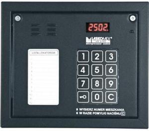 Laskomex CP-2502NR czarny Panel audio z mini list lokatorw i z czytnikiem kluczy RFID - 2878001199