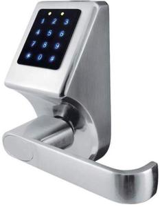 KLAMKA EURA ELH-80B9/SILVER z klawiatur dotykow, sterowaniem SMS, czytnikiem Mifare, moduem Bluetooth - 2876981705