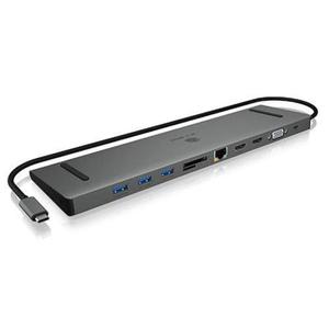 Stacja dokujca IB-DK2106-C Type-C z potrjnym wyjciem wideo, 2x High Speed HDMI typu A, 1x interfejs VGA, trzy interfejsy USB 3.0Single - 2876691535