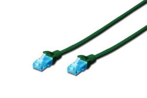 Patch cord U/UTP kat.5e PVC 3m Zielony - 2868169264