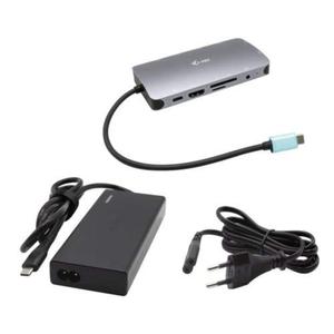 Stacja dokujca USB-C Metal Nano Dock HDMI/VGA z LAN + Zasilacz uniwerslany 77W - 2877229780