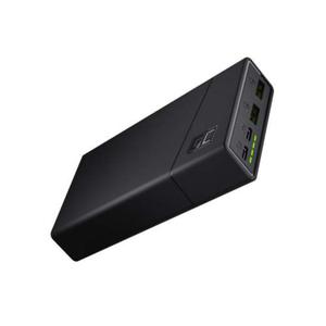 Power Bank Green Cell GC PowerPlay20 20000mAh z szybkim adowaniem 2x USB Ultra Charge oraz 2x USB-C Power Delivery 18W GREEN CELL PBGC03 - 2876288337