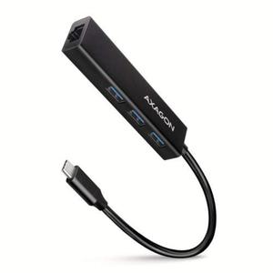 Karta sieciowa, hub metalowy HMC-GL3A 3x USB-A + GLAN, USB 3.2 Gen 1, 20 cm USB-C kabel - 2876982075