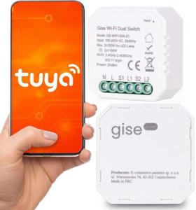 GISE SMART | Dual Switch | Podwjny przekanik owietleniowy | Tuya | WiFi - 2872084409