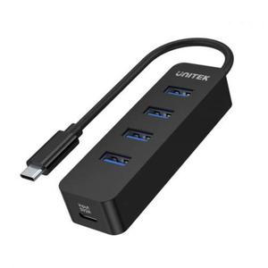 HUB USB-C; 4x USB-A 3.1; Aktywny; 10W; H1117B - 2876873620