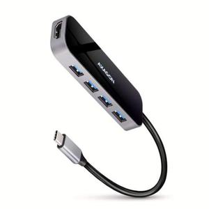 HMC-6H4A Wieloportowy hub 4x USB-A + HDMI, USB-C 3.2 Gen 1, PD 100W, 20cm USB-C kabel - 2873563342