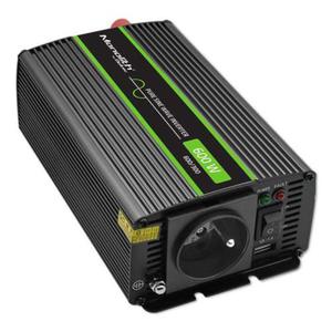 Przetwornica napicia Monolith | 300W | 600W | 12V na 230V | Czysty Sinus - 2874046963