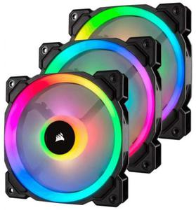 Fan LL120 RGB LED PWM 3 Fun Pack Dual Light Loop RGB LED PWN Fan - 3 Fan Pack with Lighting Node PRO - 2877897920