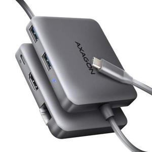 HMC-5HL Wieloportowy hub 2x USB-A, 4K HDMI, GLAN, USB 3.2 Gen 1, PD 100W, 15cm USB-C kabel - 2878001864